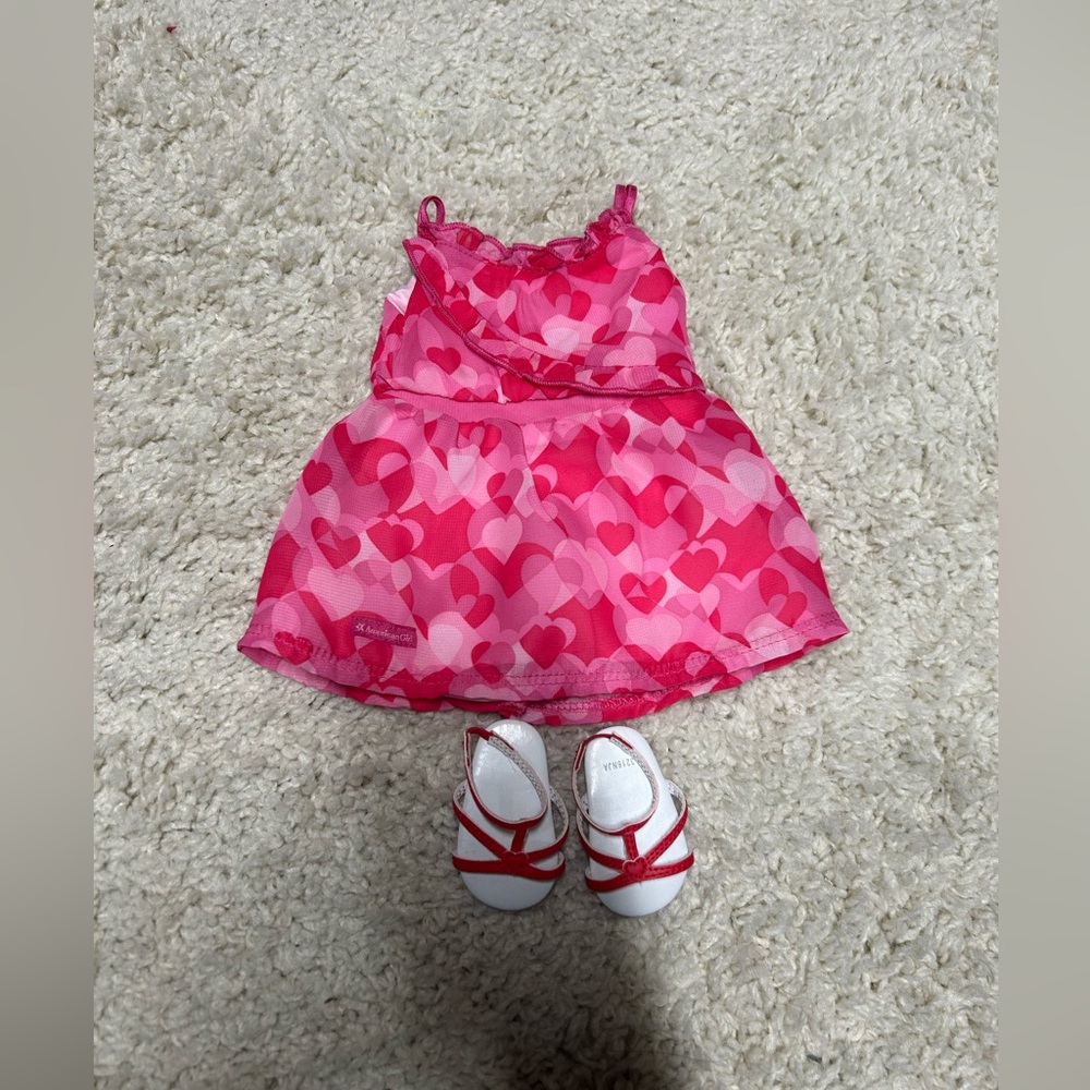 American Girl Retired Heart Dress